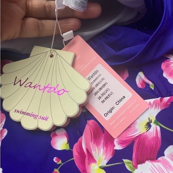 Wantdo Plus Size Skirtini One Piece Swimsuit NWT Size 26-28 - Picture 6 of 9